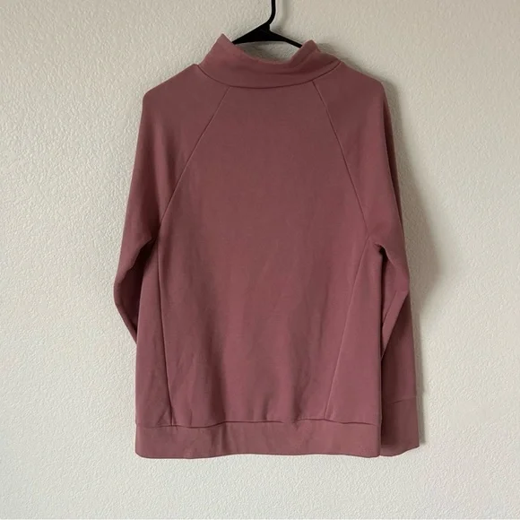 Fabletics Women’s Medium Dusty Rose Activewear, Mock Neck, Turtleneck Sweater - Picture 4 of 10
